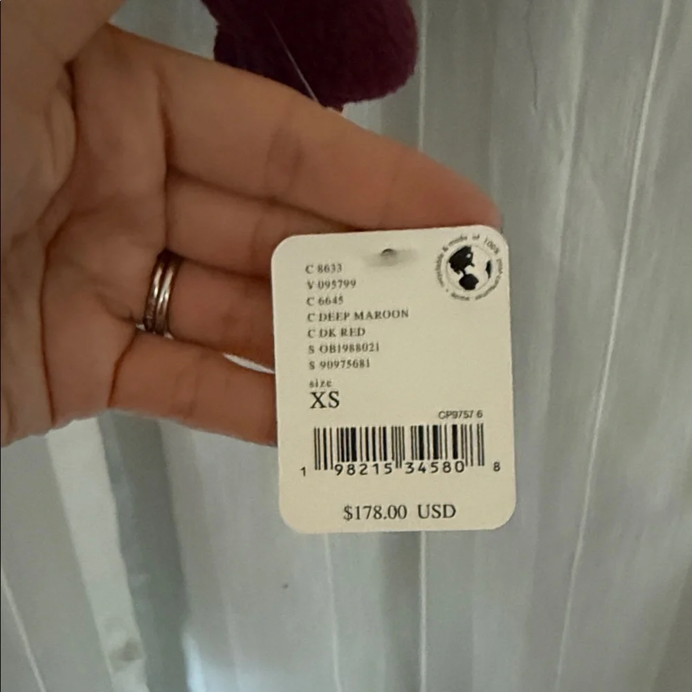 FP Movement Hit The Slopes Fleece Jacket in MAROON Sz XS S L $178 Retail NWT - Picture 6 of 10